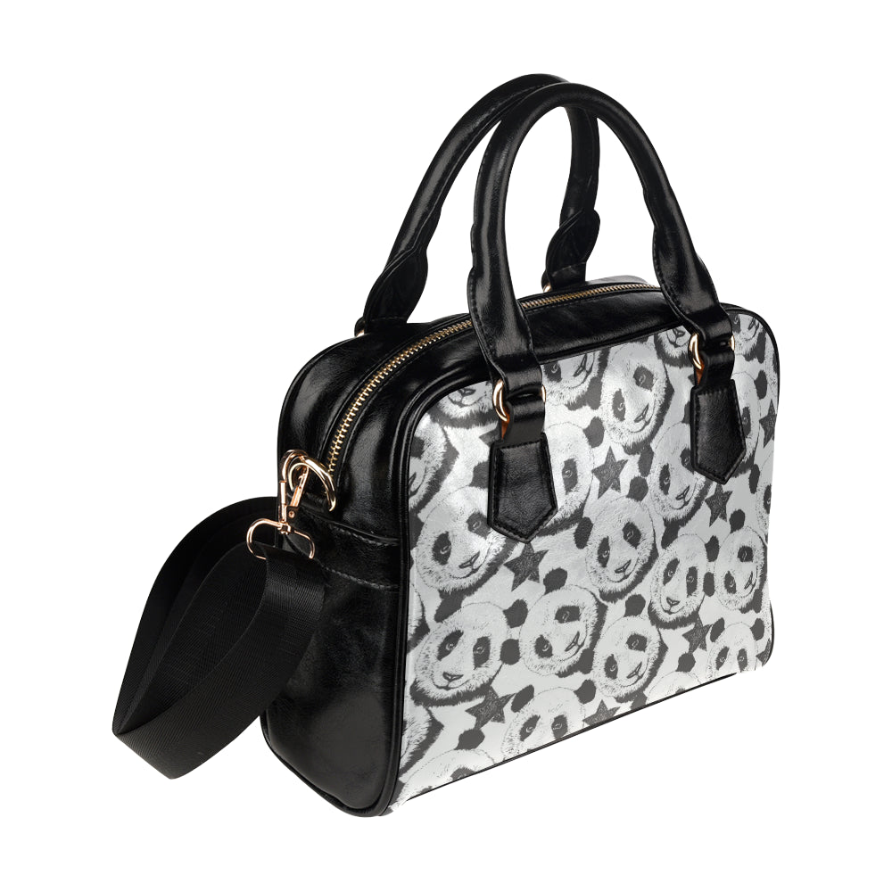 Panda Pattern Print Design A02 Shoulder Handbag