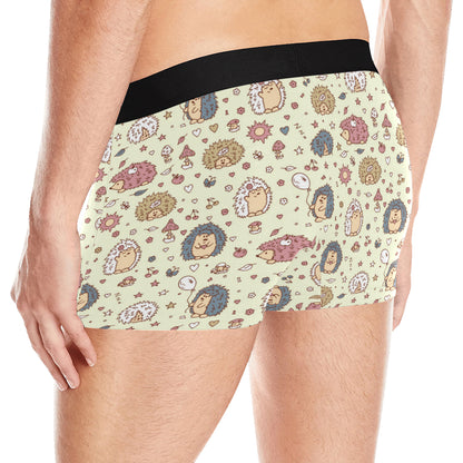 Hedgehog Cute Pattern Print Design 01 Men's Boxer Briefs