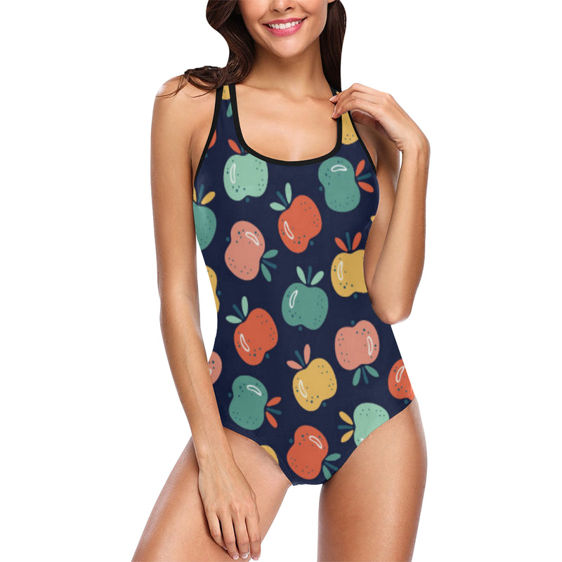 Apple Pattern Print Design AP09 Women Swimsuit