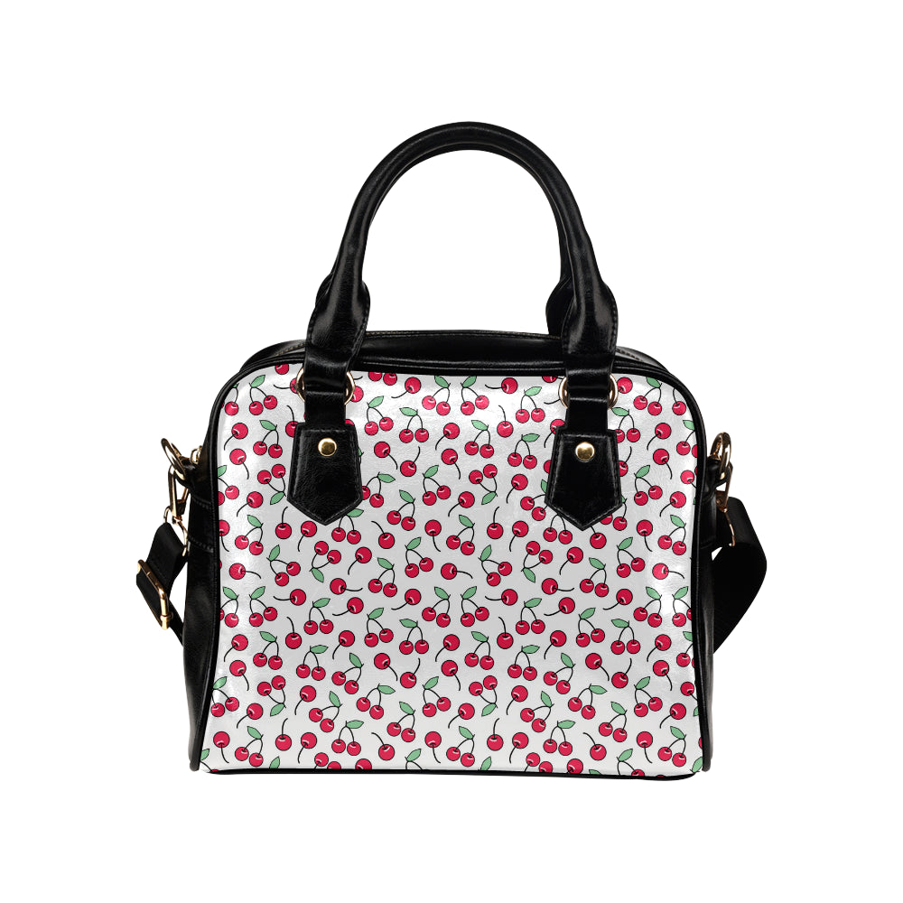 Cherry Pattern Print Design 03 Shoulder Handbag