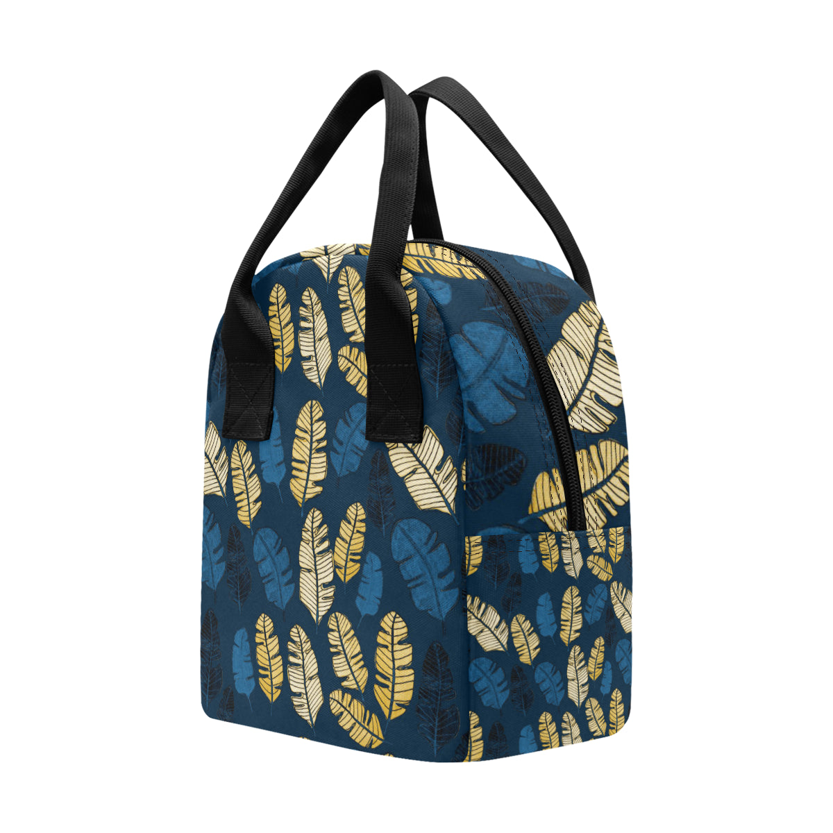 Banana Leaf Pattern Print Design BL09 Insulated Lunch Bag