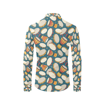 Tambourine Pattern Print Design 01 Men's Long Sleeve Shirt