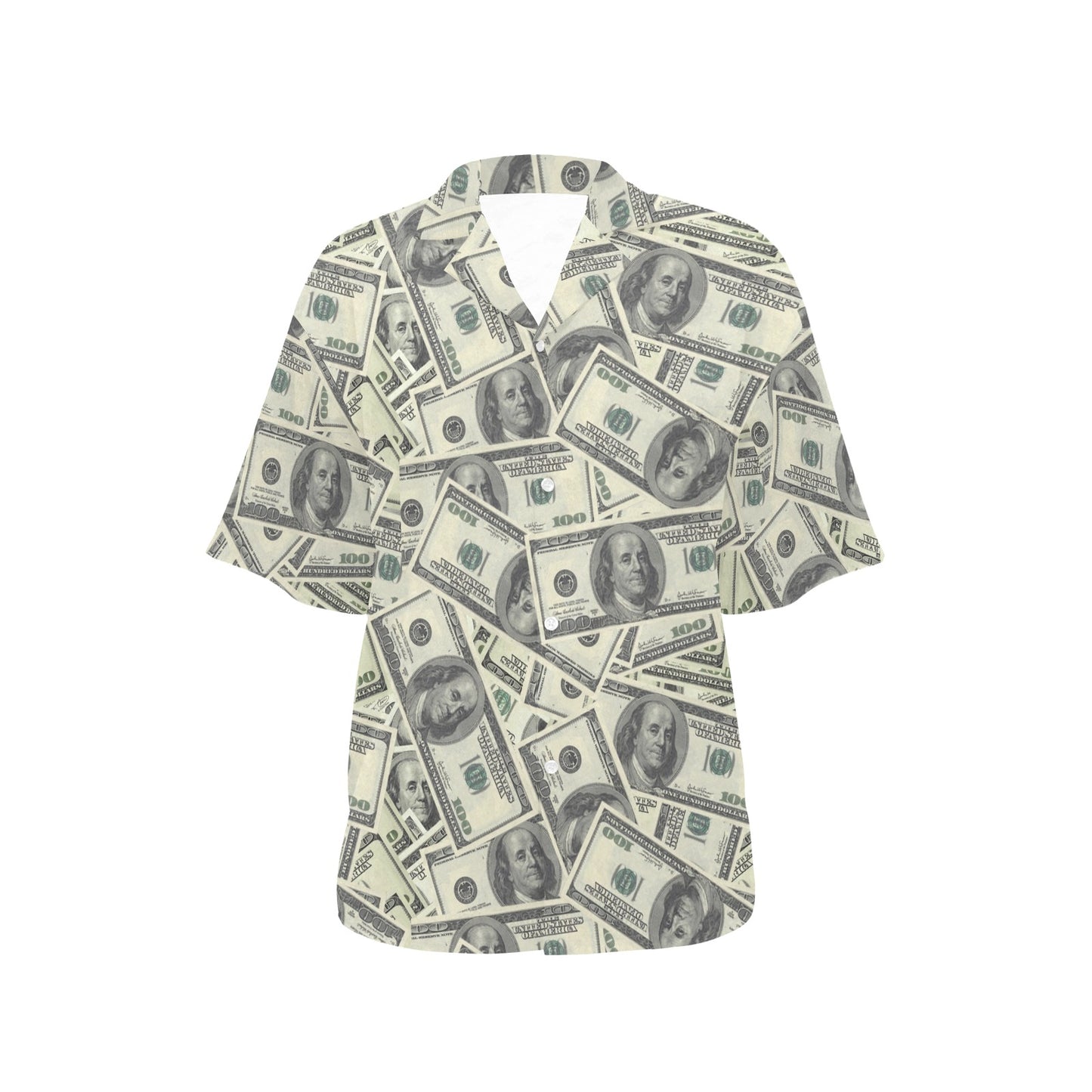 Dollar Pattern Print Design DO02 Women's Hawaiian Shirt