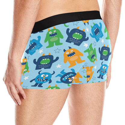 Monster Cartoon Pattern Print Design 04 Men's Boxer Briefs