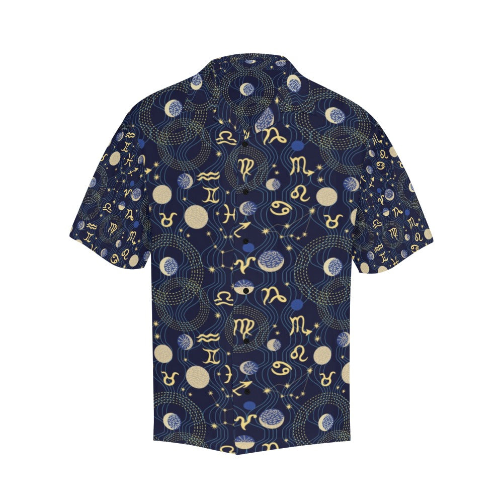 Zodiac Print Design LKS302 Men's Hawaiian Shirt