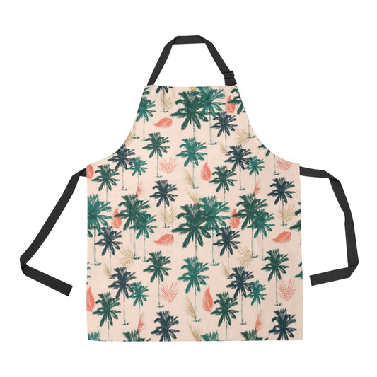 Palm Tree Pattern Print Design PT014 Apron with Pocket