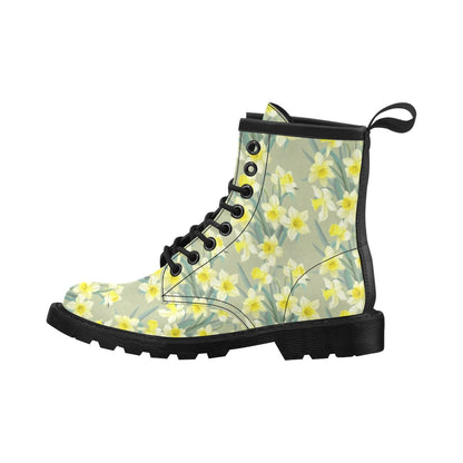 Daffodils Pattern Print Design DF01 Women's Boots