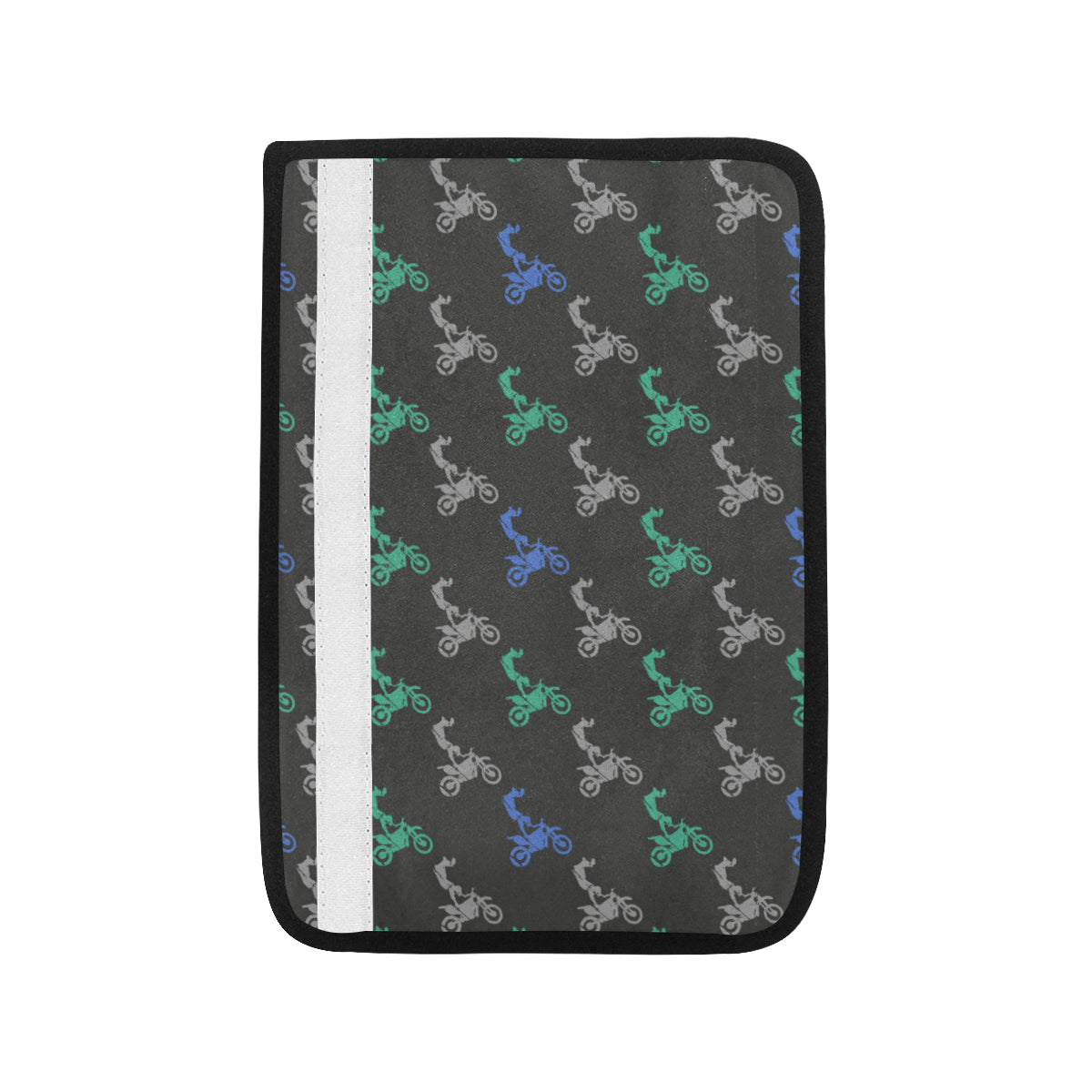 Motocross Pattern Print Design 02 Car Seat Belt Cover