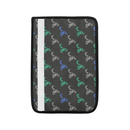 Motocross Pattern Print Design 02 Car Seat Belt Cover