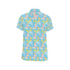 Butterfly Pattern Print Design 05 Men's Short Sleeve Button Up Shirt