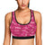 Camo Pink Pattern Print Design 01 Sports Bra