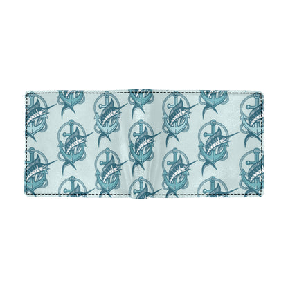 Swordfish Pattern Print Design 03 Men's ID Card Wallet