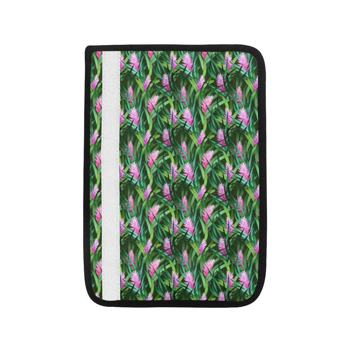 Tropical Folower Pink Heliconia Print Car Seat Belt Cover