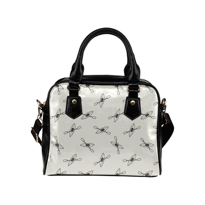 Kayak Pattern Print Design 01 Shoulder Handbag
