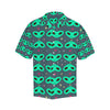 Alien Head Heart Pattern Print Design 03 Men's Hawaiian Shirt