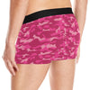 Camo Pink Pattern Print Design 01 Men's Boxer Briefs