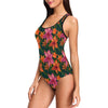 Amaryllis Pattern Print Design AL01 Women Swimsuit