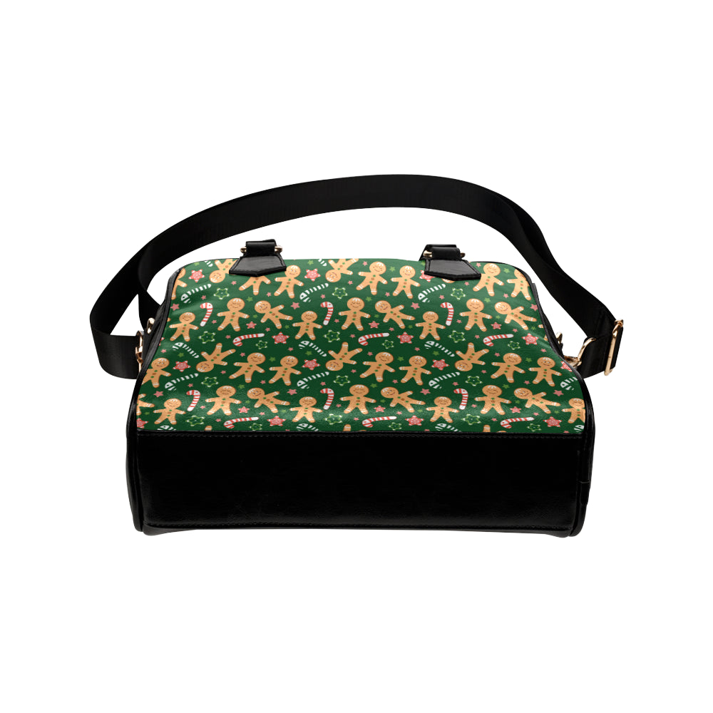 Gingerbread Pattern Print Design 04 Shoulder Handbag