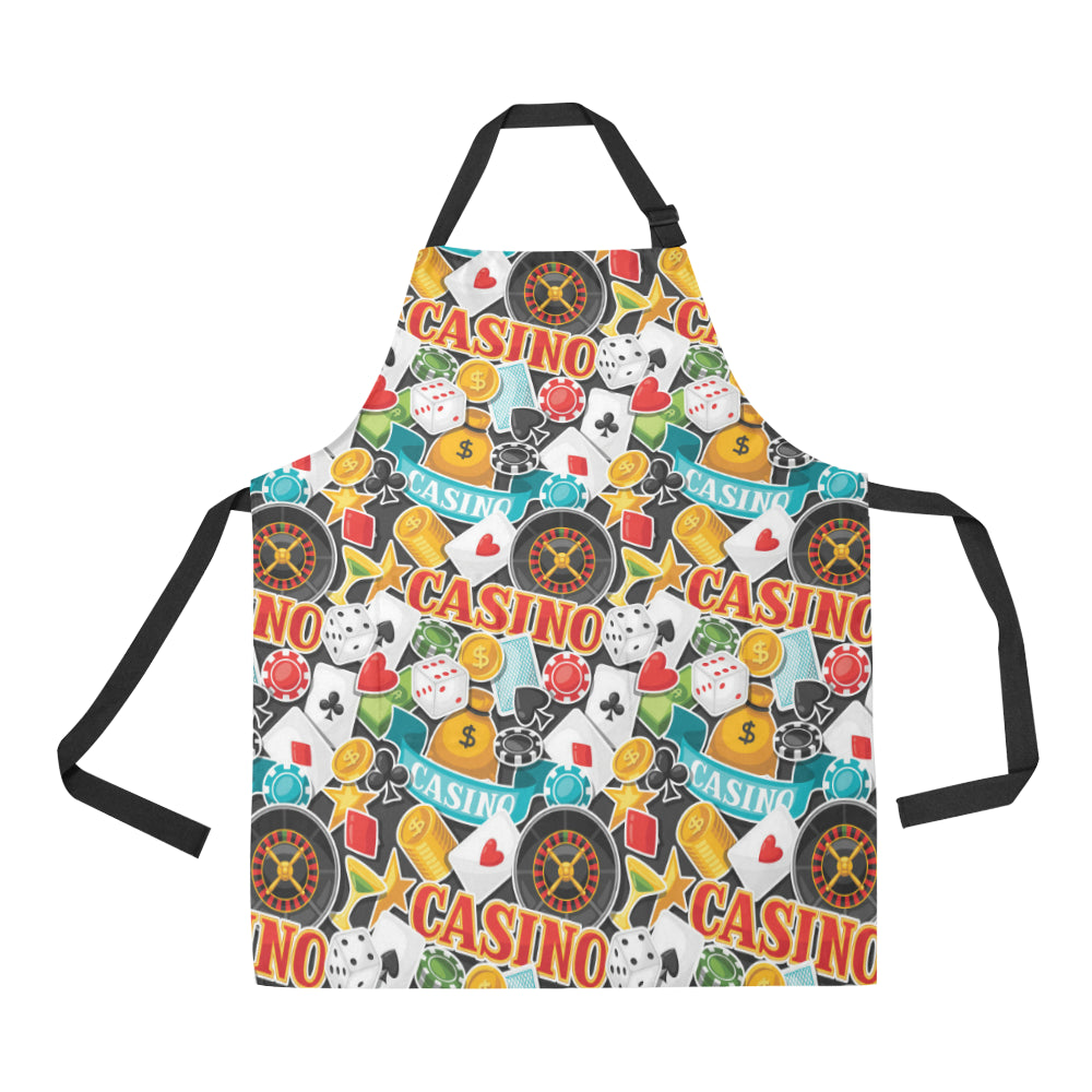 Casino Pattern Print Design 03 Apron with Pocket