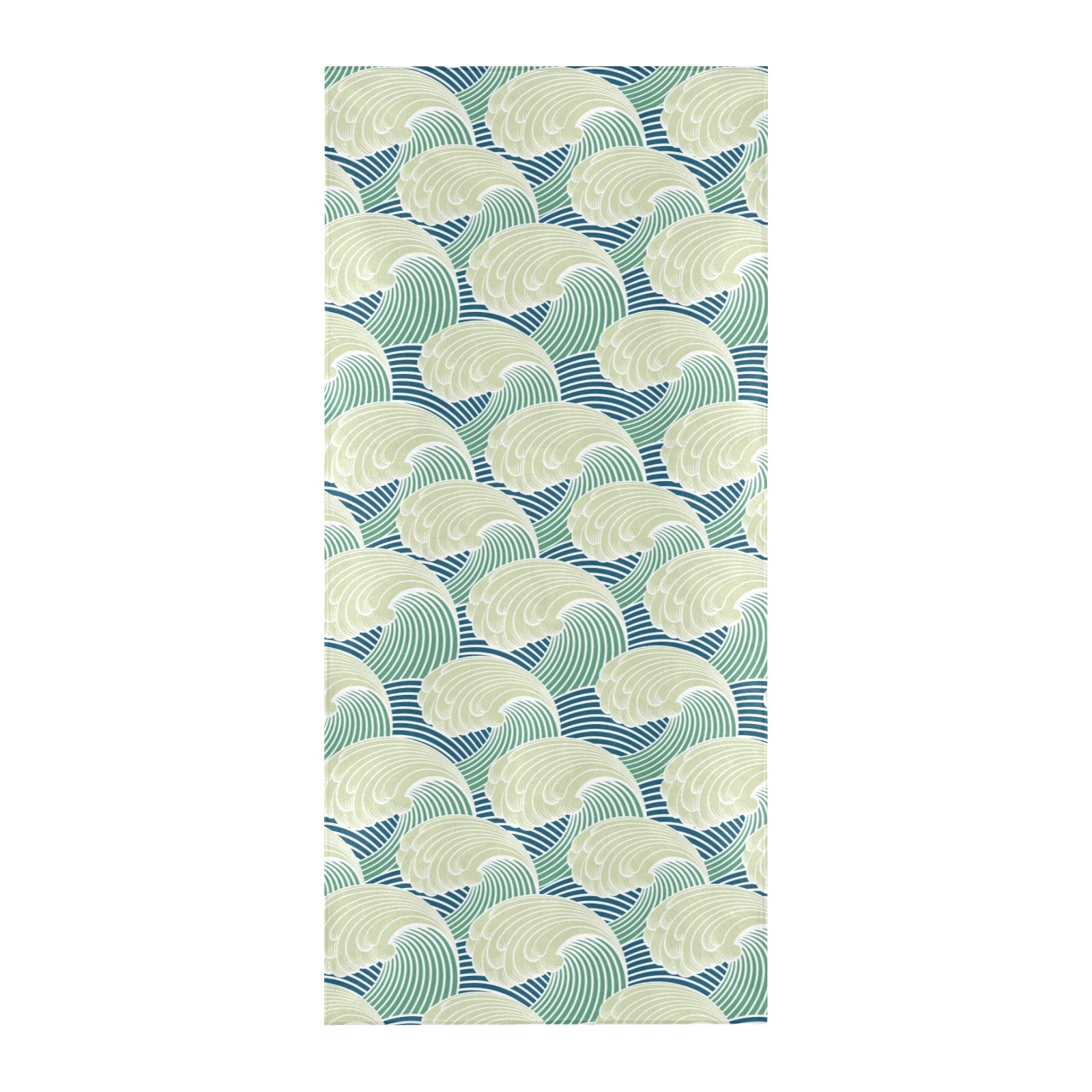 Wave Japan Style Print Design LKS302 Beach Towel 32" x 71"