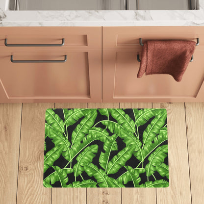 Banana Leaf Pattern Print Design BL01 Kitchen Mat