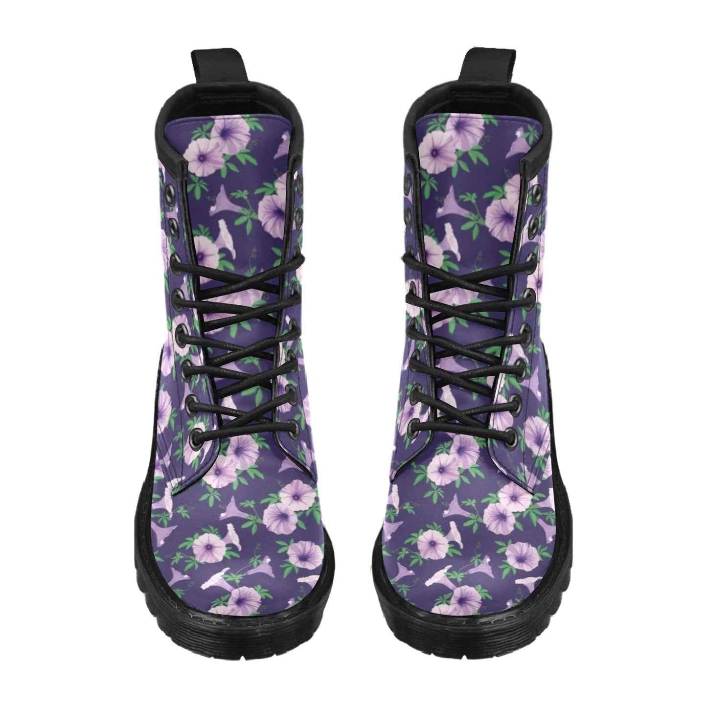 Morning Glory Pattern Print Design MG01 Women's Boots