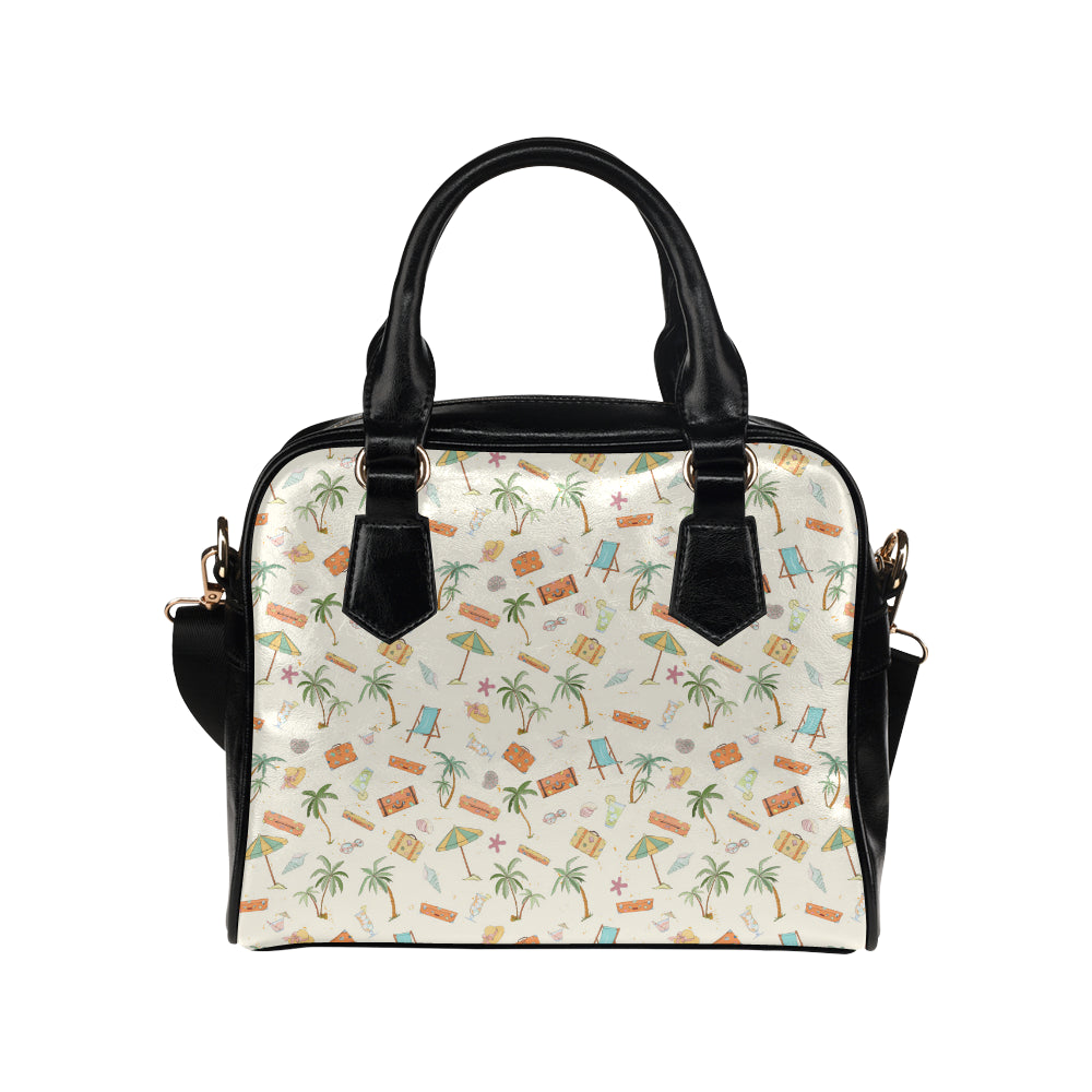 Beach Themed Pattern Print Design 05 Shoulder Handbag