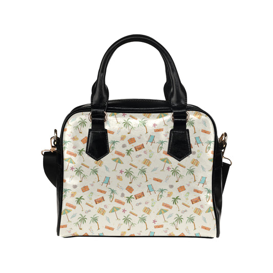 Beach Themed Pattern Print Design 05 Shoulder Handbag