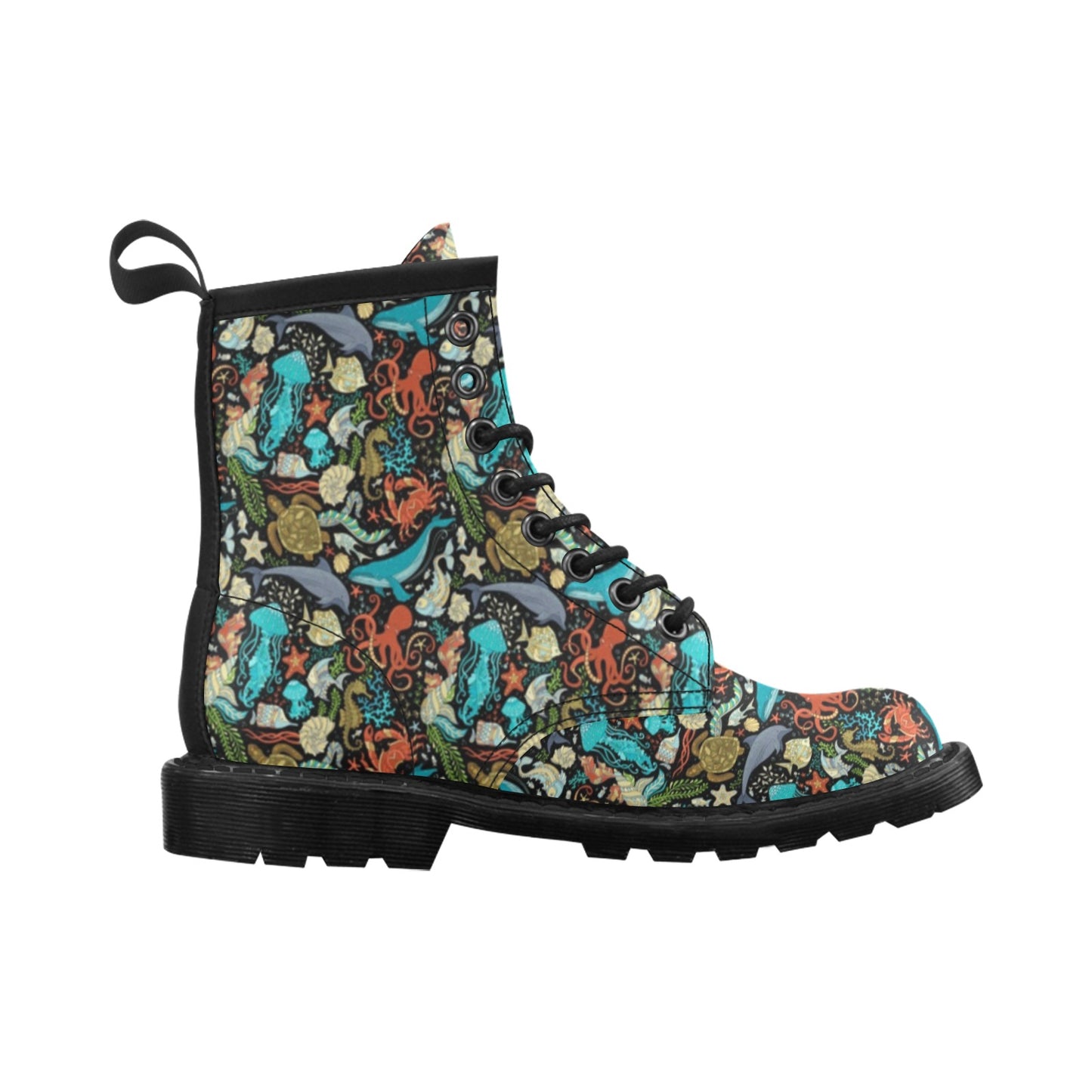 Underwater Animal Print Design LKS301 Women's Boots