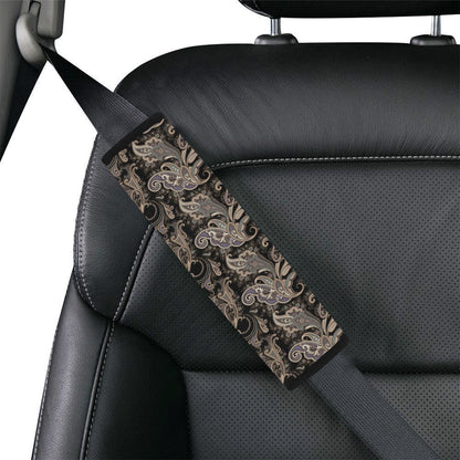 Paisley Mandala Design Print Car Seat Belt Cover
