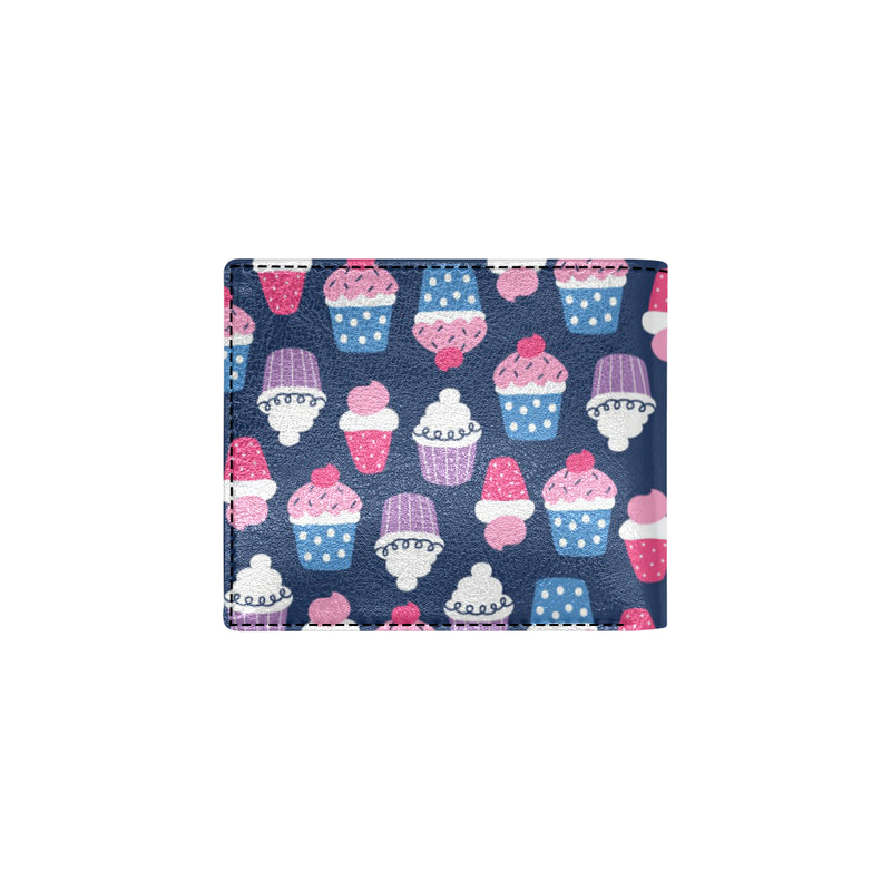 Cupcake Pattern Print Design CP04 Men's ID Card Wallet