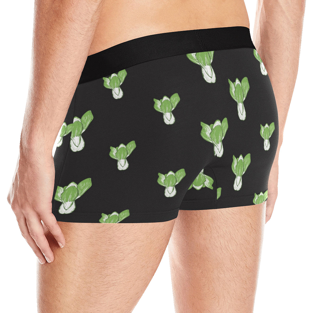 Kale Pattern Print Design 02 Men's Boxer Briefs
