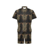 Gold Butterfly Ornamental Men's Romper