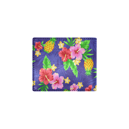 Hawaiian Themed Pattern Print Design H05 Men's ID Card Wallet