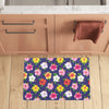 Hibiscus Colorful Print Design LKS301 Kitchen Mat