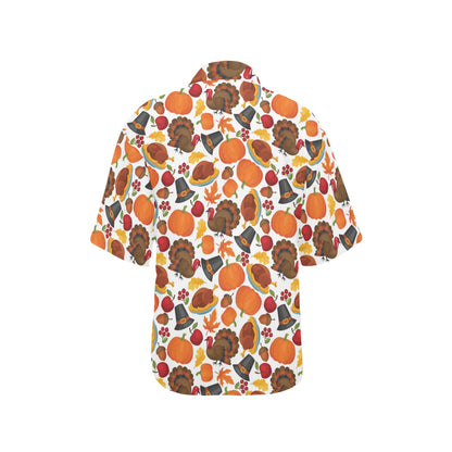 Thanksgiving Print Design LKS304 Women's Hawaiian Shirt