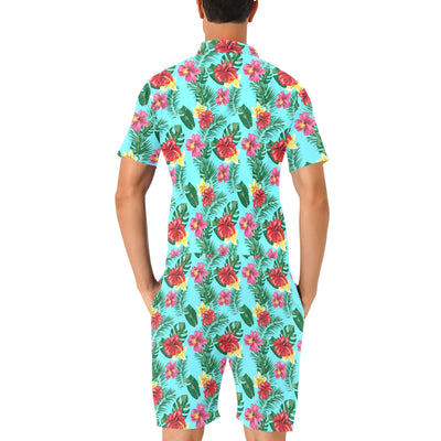 Hibiscus Hawaiian Flower Men's Romper