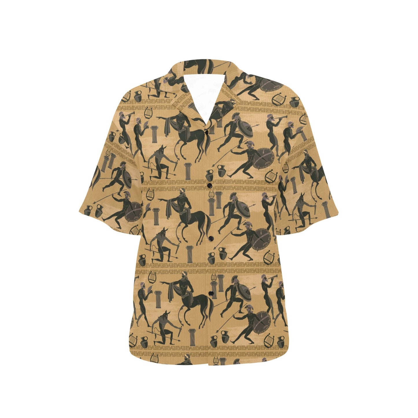 Ancient Greek Statue Print Design LKS304 Women's Hawaiian Shirt