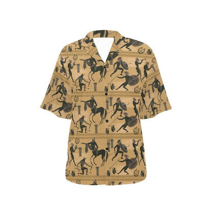 Ancient Greek Statue Print Design LKS304 Women's Hawaiian Shirt