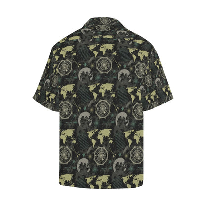 World Map Print Design LKS303 Men's Hawaiian Shirt