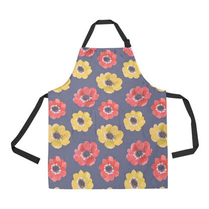 Anemone Pattern Print Design AM010 Apron with Pocket