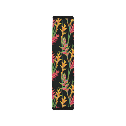 Heliconia Pattern Print Design HL01 Car Seat Belt Cover