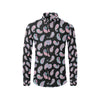 Paisley Pink Design Mandala Print Men's Long Sleeve Shirt