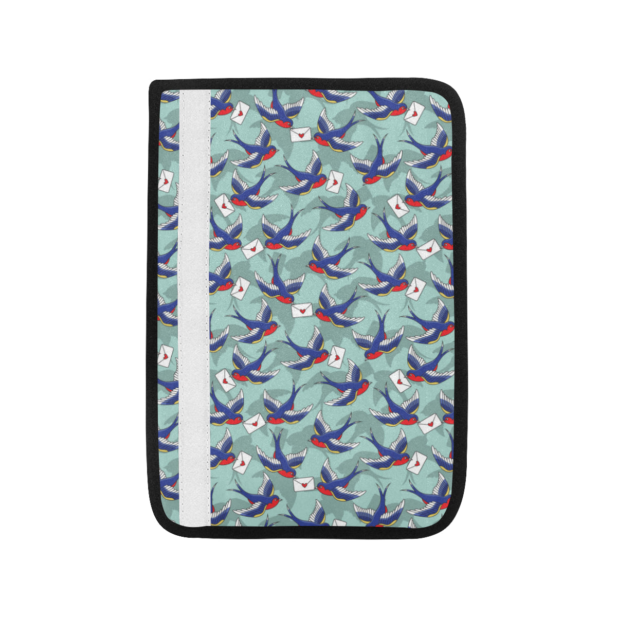 Swallow Bird Pattern Print Design 02 Car Seat Belt Cover