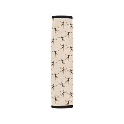 Cheerleader Pattern Print Design 03 Car Seat Belt Cover
