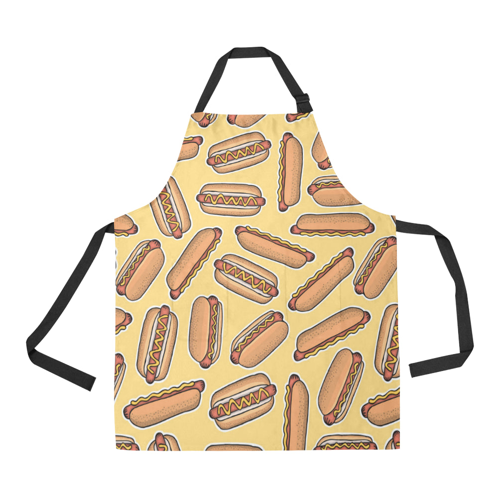 Hot Dog Pattern Print Design 01 Apron with Pocket
