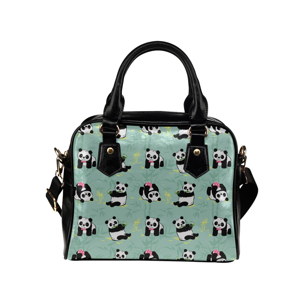 Panda Pattern Print Design A05 Shoulder Handbag