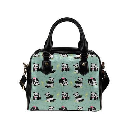 Panda Pattern Print Design A05 Shoulder Handbag