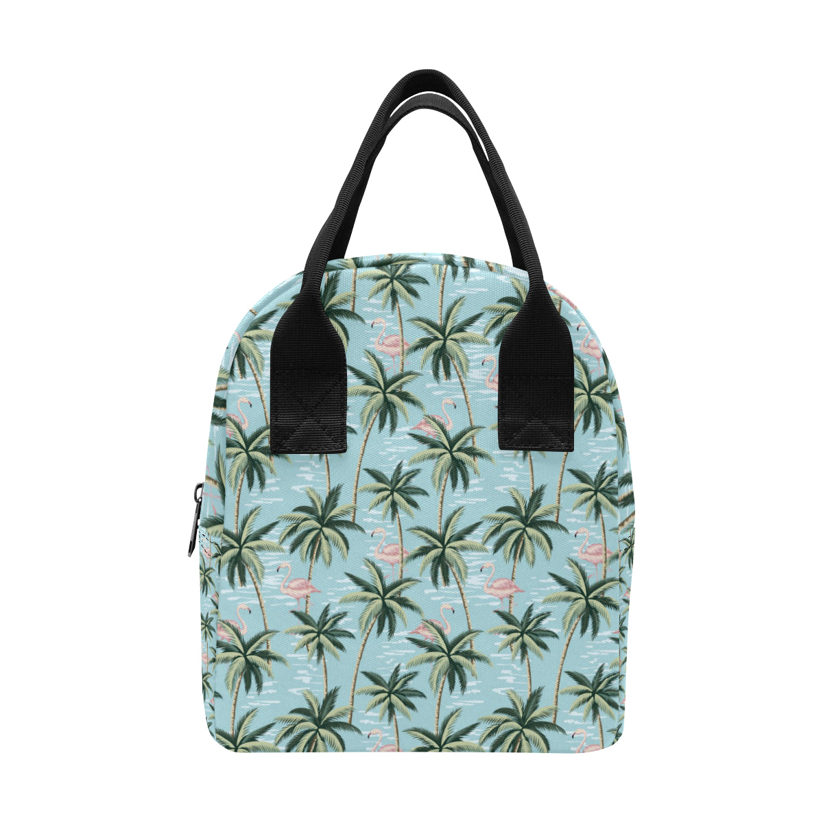 Palm Tree Pattern Print Design PT05 Insulated Lunch Bag