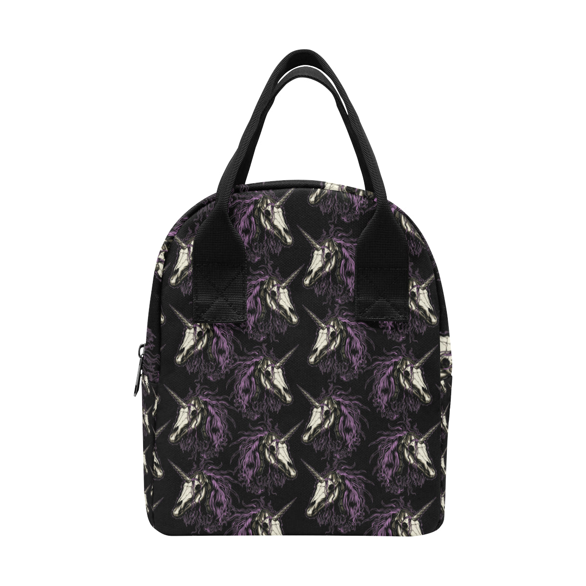 Unicorn Skull head Insulated Lunch Bag